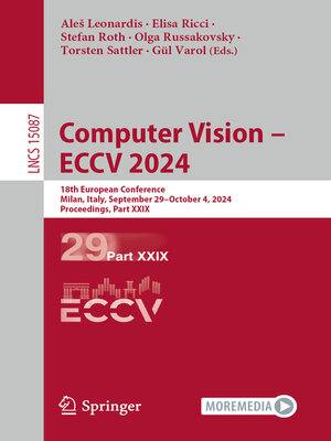 cover image of Computer Vision – ECCV 2024